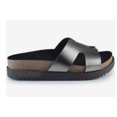 Imagem de Sandália Slide Feminina Flatform Papete Tiras Moleca 5500.100.14710, 3