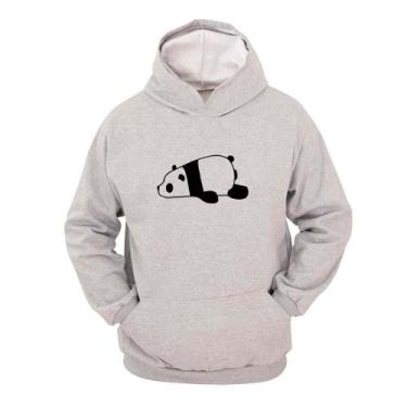 Imagem de Moletom Masculino Canguru Estampa Panda com Capuz Conforto - Ragor, G,