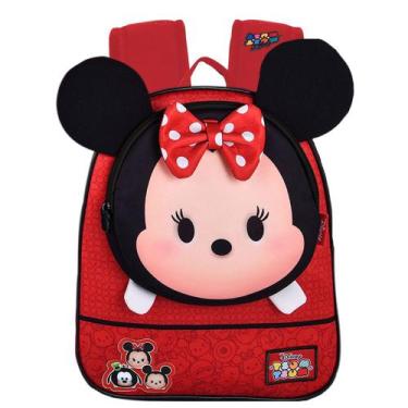 Imagem de Mochila de Costas Escolar Infantil Minnie Disney Tsum Tsum - Luxcel, P