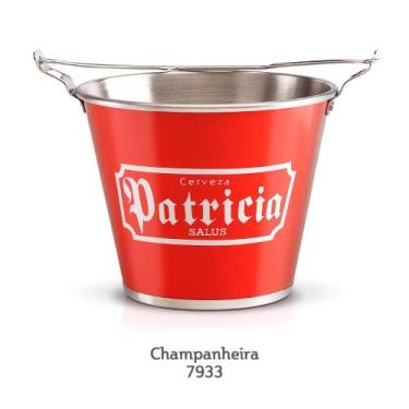 Imagem de Balde De Gelo Alumiart Falcao Balde De Gelo Cerveja 6l Patricia Com De
