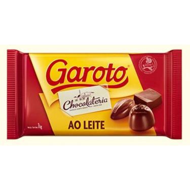 Imagem de Barra De Chocolate Ao Leite 1kg - Garoto, Ao leite