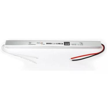 Imagem de Fonte Driver Slim Avant Deluxe 12V 3A 36W Bivolt Para Fita Led