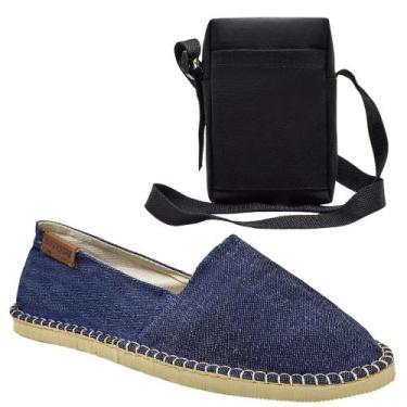 Imagem de Kit Alpargata Bolsa Bag Feminino Masculino Confortável Verão - SNOW, J