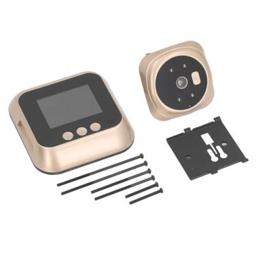 Imagem de Câmera Olho Mágico Digital, Campainha de Vídeo de Porta de Visão Noturna Fácil de Operar Com Tela para Segurança Doméstica