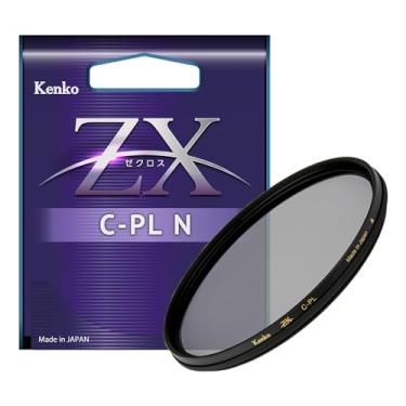 Imagem de Kenko Filtro polarizador ZX C-PL N φ49 mm, reflexo de superfície ultrabaixo de 0,16-0,2%, revestimento repelente de água e óleo, revestimento antiestático, moldura flutuante, feito no Japão, 949429