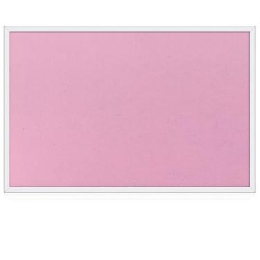 Imagem de Teling Quadro de cortiça de 91,4 cm x 61 cm Quadro de avisos de cortiça grande com moldura de madeira com pinos parafusos de olhal parafusos de aviso para paredes de escritório em casa, escola