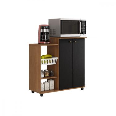 Imagem de Balcão Prático com Cesto Cinamomo com Preto Catedral Zanzini