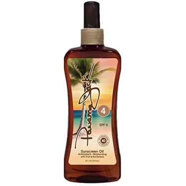 Imagem de Panama Jack Óleo Bronzeador Protetor Solar - Fps 4, Paba, Parabenos, Sem Glúten E Sem Crueldade, Fórmula Antioxidante Com Óleos Exóticos E Extratos De Frutas E Nozes, 8 Fl Oz