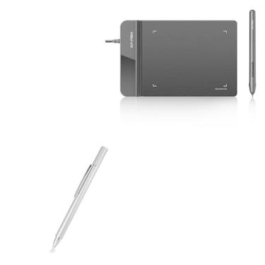 Imagem de BoxWave Caneta Stylus compatível com XP-Pen Star G430S - caneta Stylus super precisa, prata metálica