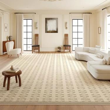 Imagem de Tapete xadrez minimalista de cor sólida, confortável, fácil de cuidar, tapetes grossos para quarto, tapetes artísticos de luxo para sala de estar, YHT001, D, 300x400 CM