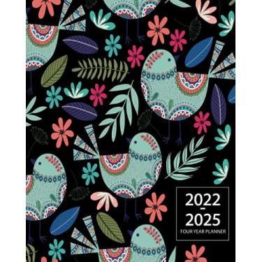 Imagem de 2022-2025 Four Year Planner: Monthly Logbook and Journal, 48 Months Calendar (4 Year Monthly Agenda 2022, 2023, 2024, 2024 Size 8x10) Birds Cover