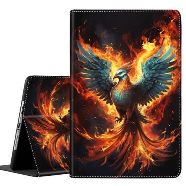 Imagem de Capa protetora durável à prova de choque para Samsung Galaxy Tab A9 Plus 27.9 cm / 27.7 cm (SM-X210/X216/X218), pássaro fênix ressuscitado das cinzas, pássaro do fogo.