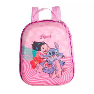 Imagem de Mochila Infantil Escolar Stitch Rosa 3857BX24 - Diplomata