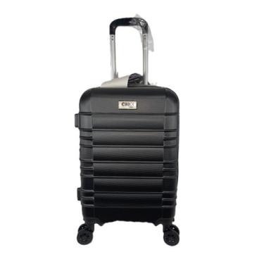 Imagem de Mala De Viagem De Bordo 10kg Expansiva PP Autorizada Anac Chx, Preto, 