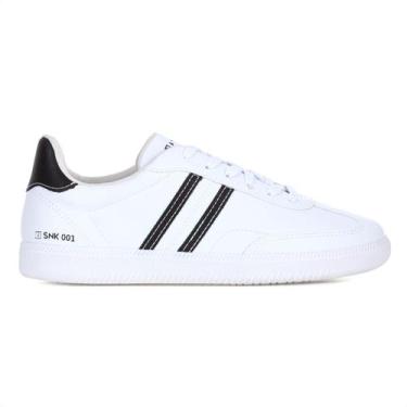 Imagem de Tênis Ramarim SNK 0001 Branco e Preto - Feminino, 38, Branco