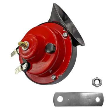 Imagem de Buzina elétrica de caracol pneumática de 12 V, buzina de carro super alta 300DB, acessórios automotivos, buzina de carro alta à prova d'água, universal para carros, caminhonete, motocicleta, barco,