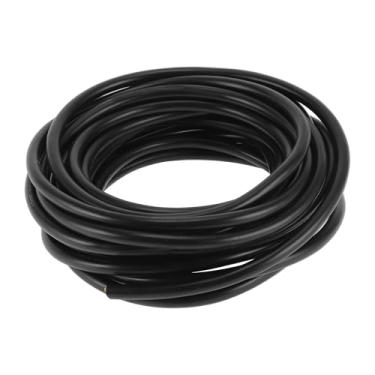 Imagem de Partuto 1 peça 16AWG fio aterramento universal para carro, automotivo, fio de alimentação de alto-falantes de carro totalmente isolado e revestimento de toque macio TC preto 80 m 6 condutores