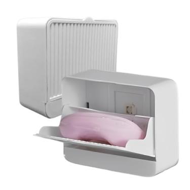 Imagem de Saboneteira Suporte Adesivo De Parede Para Banheiro Com Fixação (CINZA)