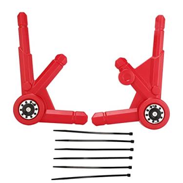 Imagem de GRCFUMO 2PCS Tampa do protetor de protetor da moldura lateral da moldura, painel de estrutura lateral robusta, protetor de guarda do painel lateral esquerdo para o painel para (Vermelho)