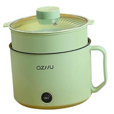 Imagem de IEUDNS Hot Pot Electric com vapor ramen panela 2 engrenagens, Verde