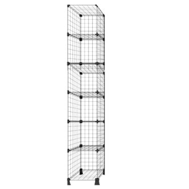 Imagem de Estante Prateleira Aramada 6 Nichos Multiuso Estoque Lojas Organizador Casas 1,90x0,30x0,30mt