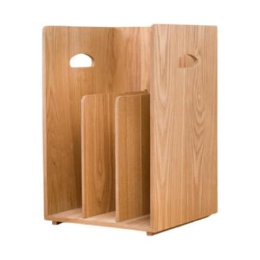 Imagem de FytStycale Livro de madeira Rack de desktop Bookcase Organizer Organizer Storage Rack para livros pesados ​​natal, Marrom