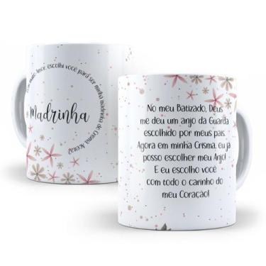 Imagem de Caneca de Cerâmica Branca Personalizada 325ml Tema Crisma - Mecolour