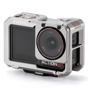 Imagem de Tilta Kit de base de gaiola de câmera completo compatível com DJI Osmo Action 3, Action 4, Action 5 Pro (cinza titânio) | Placa de base magnética de 1/10.2 cm -20 | Suportes de sapata fria | Design de