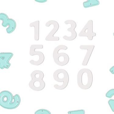 Imagem de Craftelier - Conjunto de 10 moldes em formato de número para projetos de fabricação de cartões, álbuns de recortes e artesanato | Compatível com várias máquinas e materiais de corte | Tamanho aprox. 2