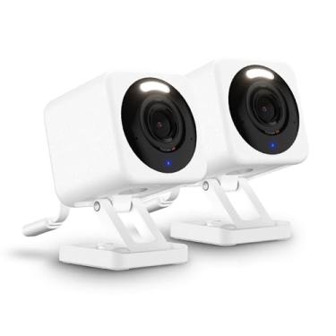 Imagem de WYZE Cam V4, Câmera De Segurança Residencial Inteligente Wifi Hd 2,5K, Interna/Externa, Monitor Para Animais De Estimação/Bebês, Holofote/Sirene Ativados Por Movimento, Visão Noturna Colorida, Áudio