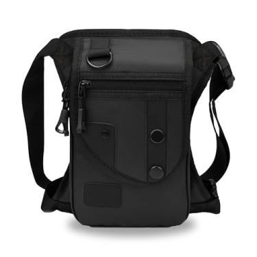 Imagem de Vanlutone Bolsa de perna para homens e mulheres, moda na coxa, coldre de motocicleta, pesca, caça, corrida, alça removível, pochete tática militar, multifuncional, pochete de quadril para homens e