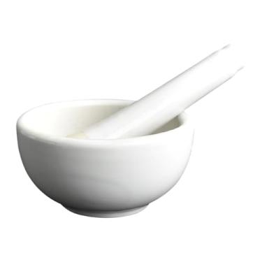 Imagem de IEUDNS Ferramenta de cerâmica premium de tigela de argamassa e pilão de pilão fácil de usar porcelana de porcelana diy mistura de especiarias cerâmica