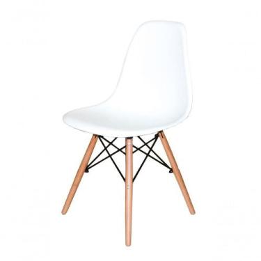 Imagem de Cadeira Charles Eames Eiffel Madeira Branca - UNIVERSAL MIX