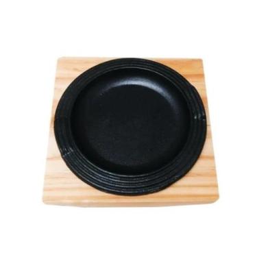 Imagem de Chapa Teppan 15 Cm Ferro Churrascaria Restaurante Porção - Oriental, P