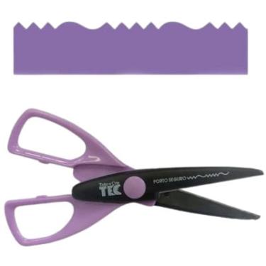 Imagem de Tesoura de picote Toke e Crie Modelo Porto Seguro Lilás tec