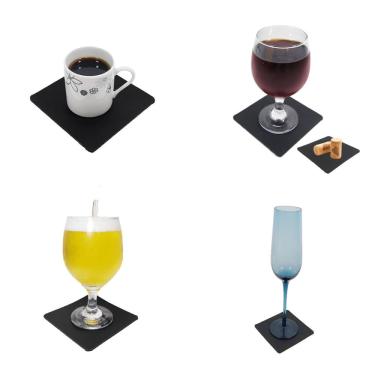 Imagem de Kit 30 Bolacha Porta Copo Cerveja Chopp Porta Taça Xicara Apoio Mesa Tapete de Mesa Antiderrapante Impermeavel Couro Ecologico Porta Copo Para Mesa Ba