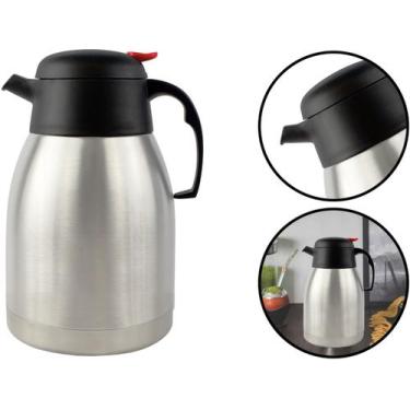 Imagem de Garrafa Bule Térmico 1,5 Litros Café Chá Leite Quente Frio Parede Dupl
