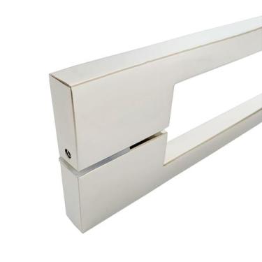 Imagem de Puxador Duplo Para Porta Pivotante Em Aço Inox Twin 40cm - DECORPLACE,