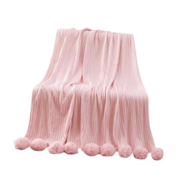 Imagem de IEUDNS Cobertor de malha coberta decoração decoração decoração de casa macio aconchegante 39,37 "x 41.34" para reconfase para adultos de cama para adultos, Rosa