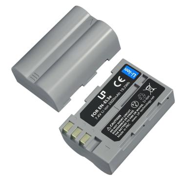 Imagem de Pacote de bateria lp EN-EL3e 2600mAh 7,4V para Nikon D50-D700