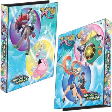 Imagem de Pasta Fichário Álbum Escarlate e Violeta Amigos de Jornadas Capa Dura 4 argolas