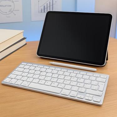 Imagem de Teclado Premium Sem Fio Bluetooth Ultra Fino, Compatível Com Android, iOS, Windows, ABNT2, Leve, Certificação Anatel, Marca VIVID BUYS
