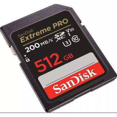 Imagem de Cartão Memória Sandisk Sd Xc 512Gb Extreme Pro 200Mb/S