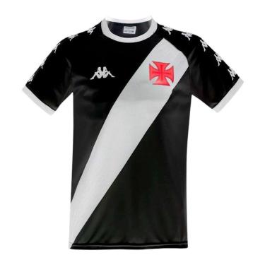 Imagem de Camisa Kappa Vasco Da Gama Supporter Class Masculina - Preto 3G-Masculino