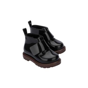 Imagem de Bota Infantil Mini Melissa Baby Chelsea Com Pêlos Feminino, Preto, 23/