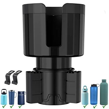 Imagem de Suporte de copo para carro, base ajustável, compatível com Yeti 14/24/36/1,304 g, Hydro Flasks garrafas de água de 32/1,134 g, porta-copos para garrafas grandes, copos grandes com menos de 10 cm.
