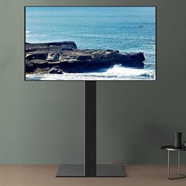 Imagem de WYUYIWH Suporte universal para TV de chão universal com altura ajustável, suporte de TV universal alto para TVs de 32 a 65 polegadas, economia de espaço para quarto de canto