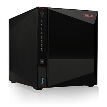 Imagem de Asustor AS5304T | Armazenamento em rede inspirado em jogos | quad-core de 1,5 GHz, duas portas de 2,5 GbE, 4 GB de RAM DDR4, memória flash eMMC de 4 GB | nuvem privada pessoal (4 baias sem disco)