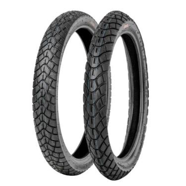 Imagem de Par Pneu Moto 90 90 R19 e 110 90 R17 K761 TRAIL ON OFF TT Kenda