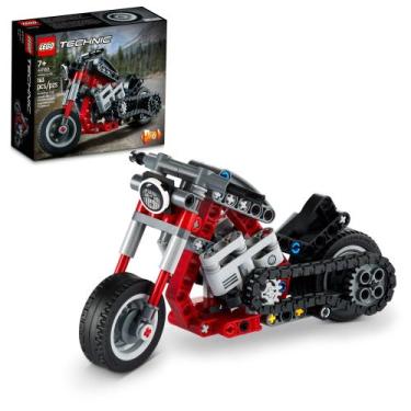 Imagem de LEGO Technic Motorcycle 42132 - Kit de Construção 2 em 1 para Crianças